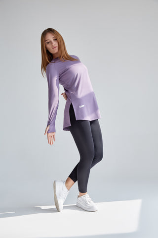 Lavender Long sleeve long fit